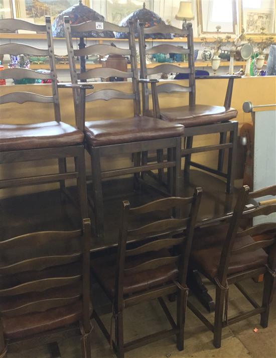 Ercol table & 6 chairs